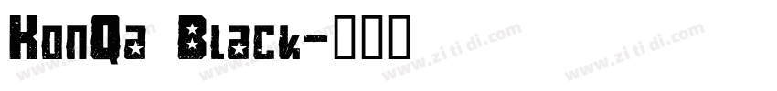 KonQa Black字体转换